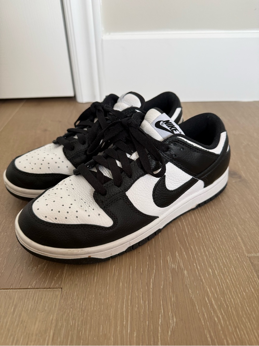 Nike Kids Black and White Low-Top Sneakers
